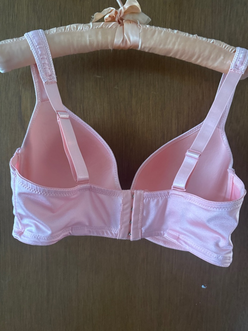 Angelina Pink Lace Lightly Padded Bra with Bow Accent - Picture 4 of 4